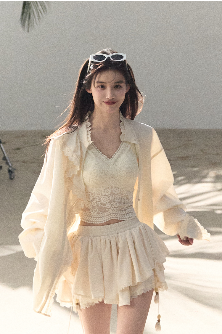 High-Stretch Lace Backless Camisole