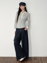 Striped Polo Long-Sleeve T-shirt - CHINASQUAD