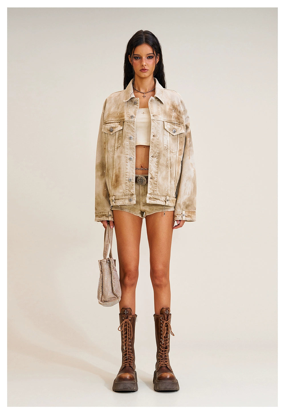 Wild Continent Handcrafted Oversized Denim Jacket