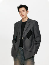 Hollow Out Single-Breasted Suit Jacket - CHINASQUAD