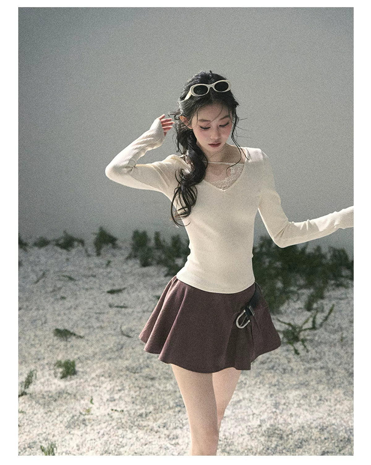 Day &amp; Night Lace Knit Top