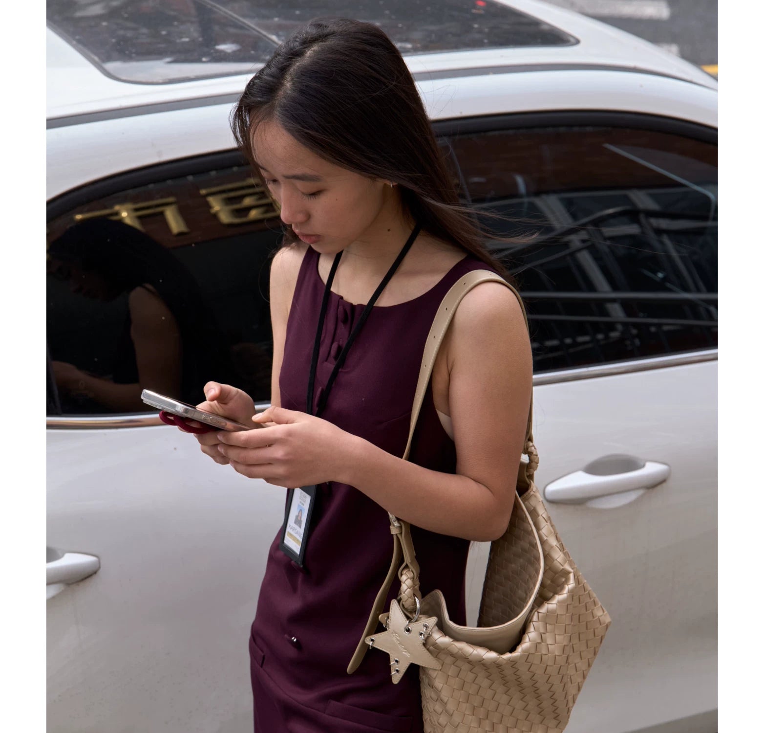 Oversized Woven Suede Tote Shoulder Bag ECODAY