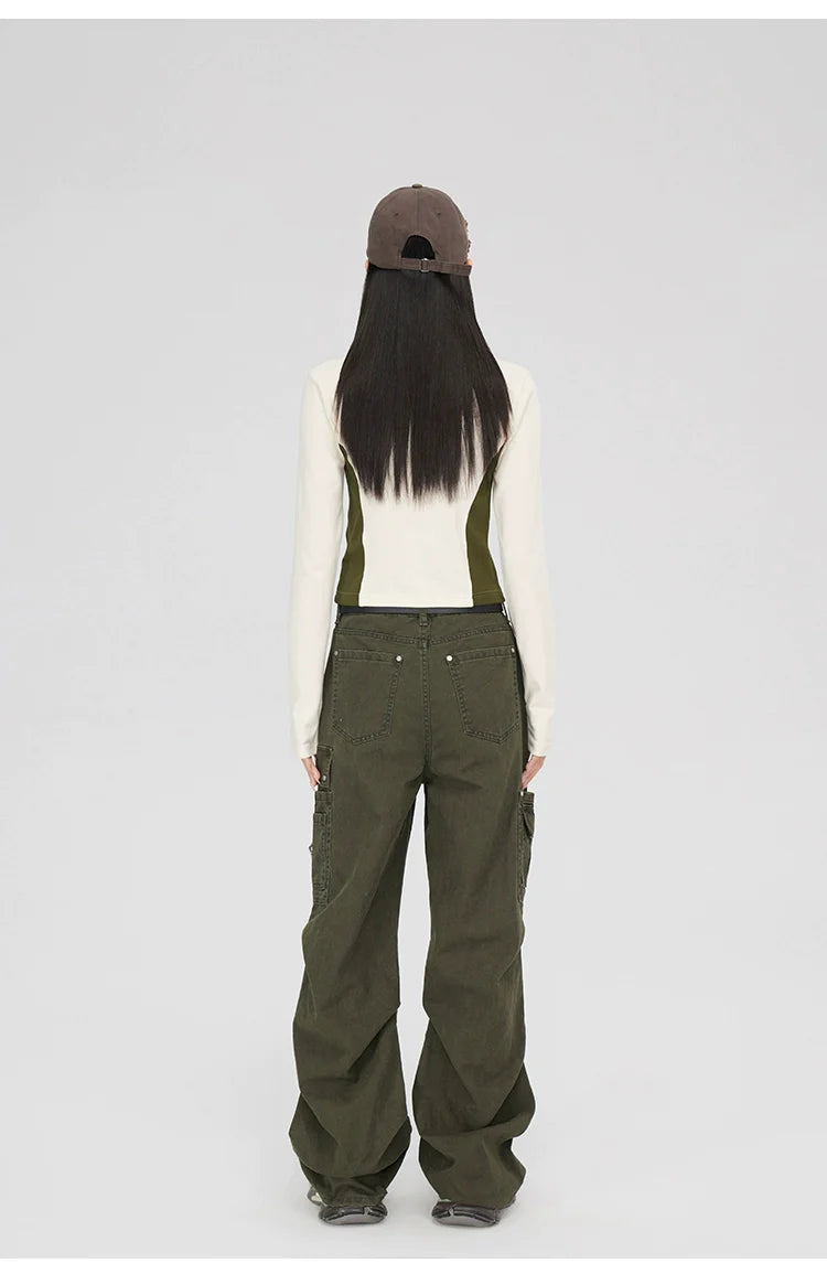 (Final Sale) Short Zipper Long Sleeve T-shirt - CHINASQUAD