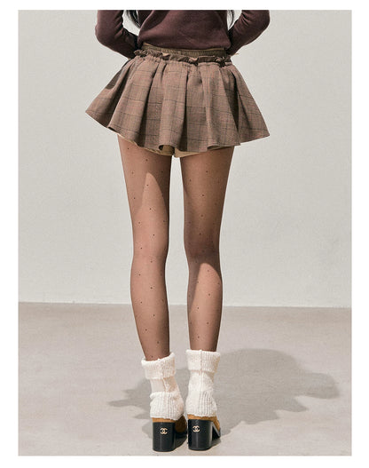 American-Style Puff A-Line Mini Skirt