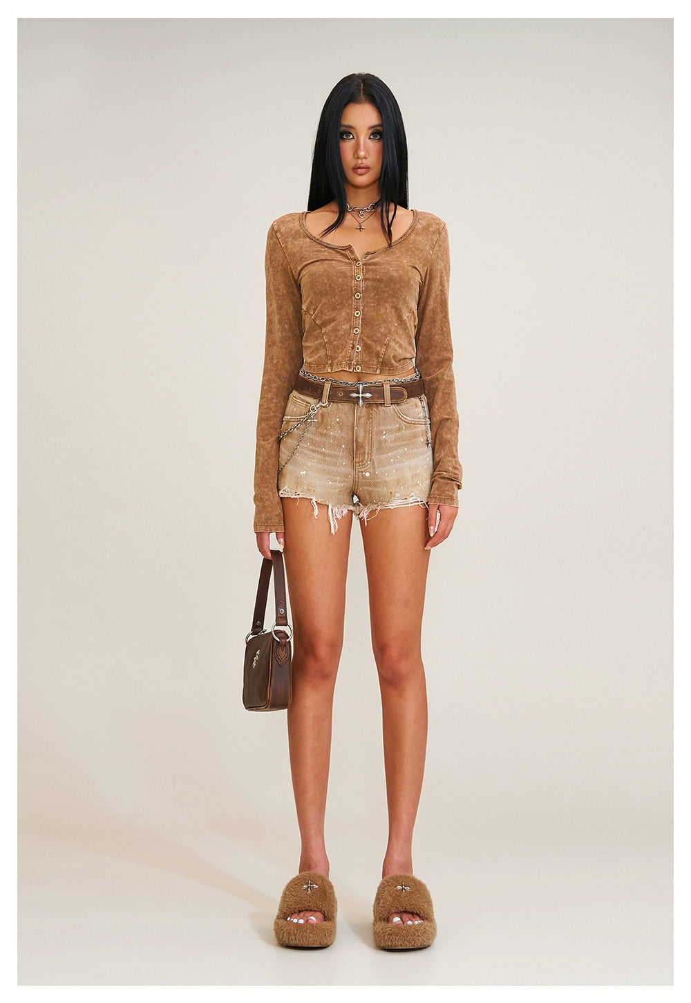 Hurricane Faded Fitted Cardigan