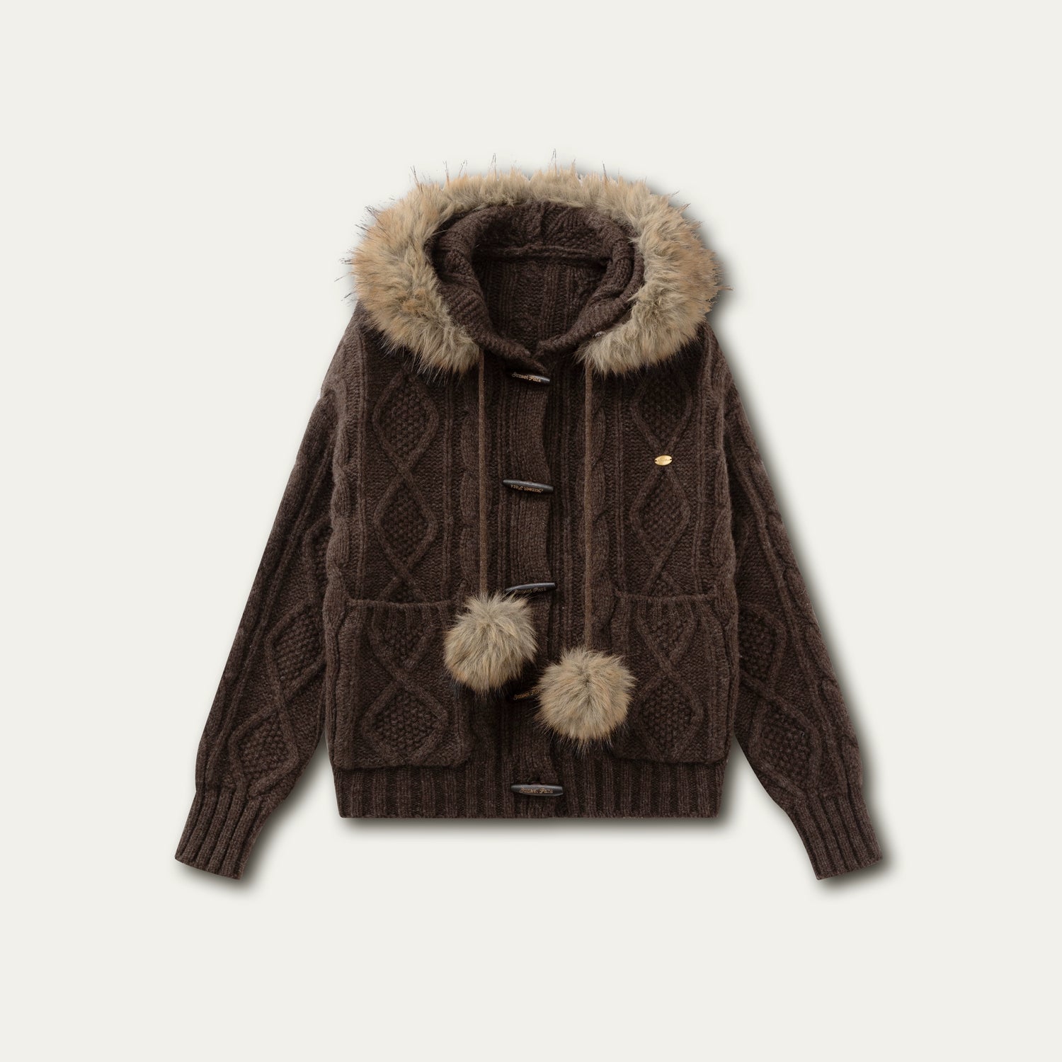 Textured Cable-Knit Wool Sweater