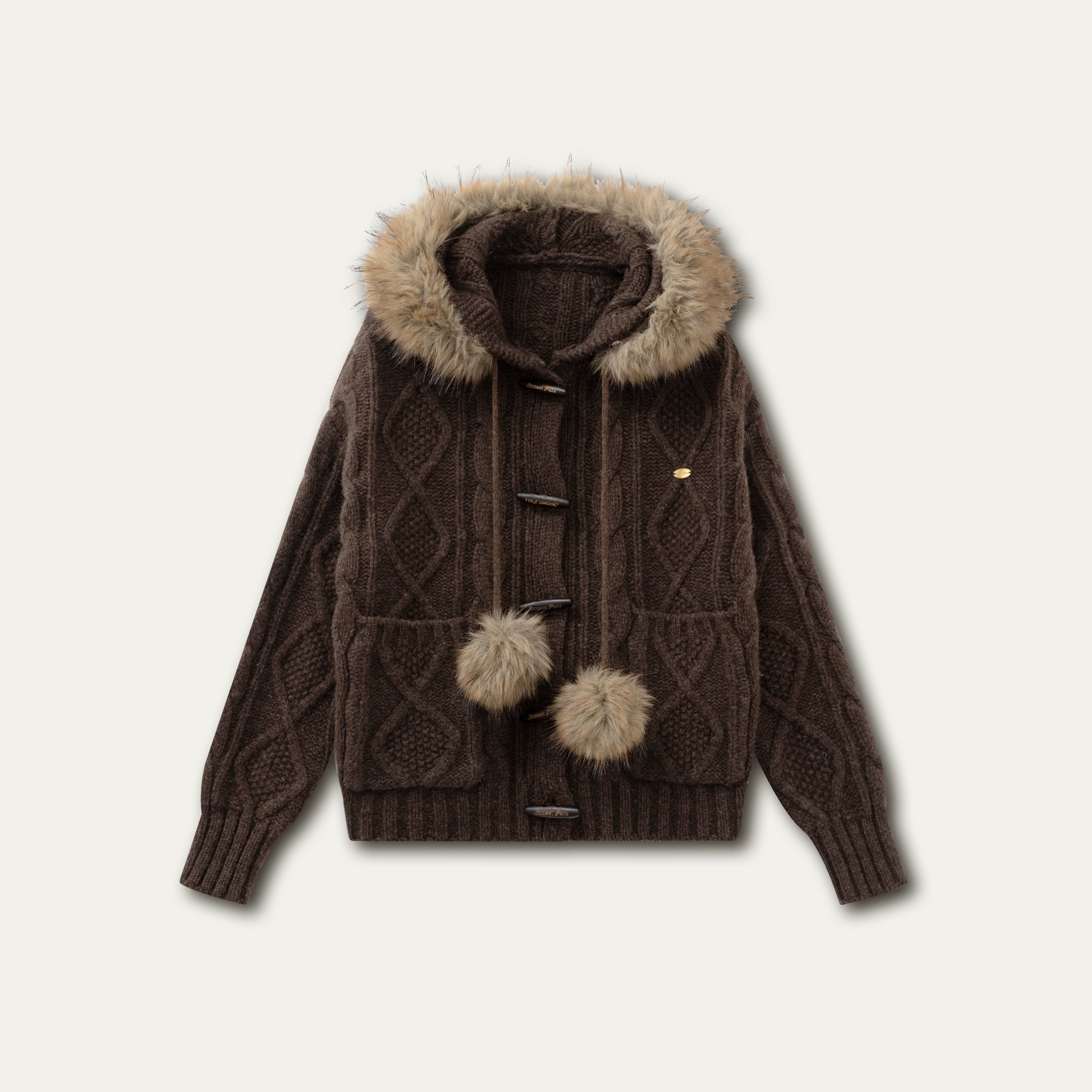 Textured Cable-Knit Wool Sweater