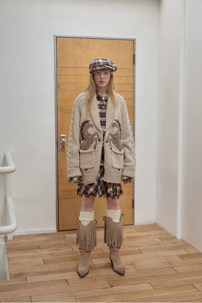 Vintage Plaid Newsboy Cap