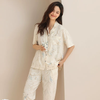 Heavenly Silk Pure Cotton Home Loungewear Set