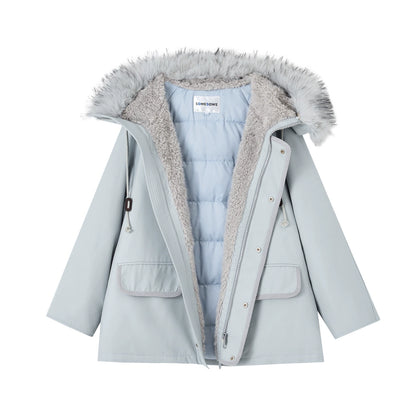 Hooded Utility Parka Puffer Down