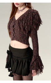 Fringe Knit Sweater - CHINASQUAD