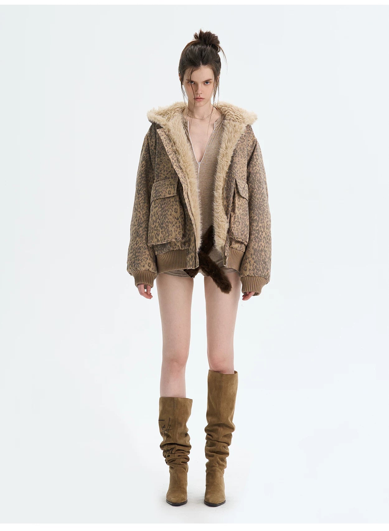 Eco Faux-Fur Hooded Jacket