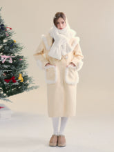 Cream Yellow Long Woolen Coat - CHINASQUAD