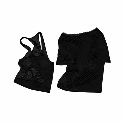 Snoopy Layered Relaxed Fit Two-Piece T-Shirt Set