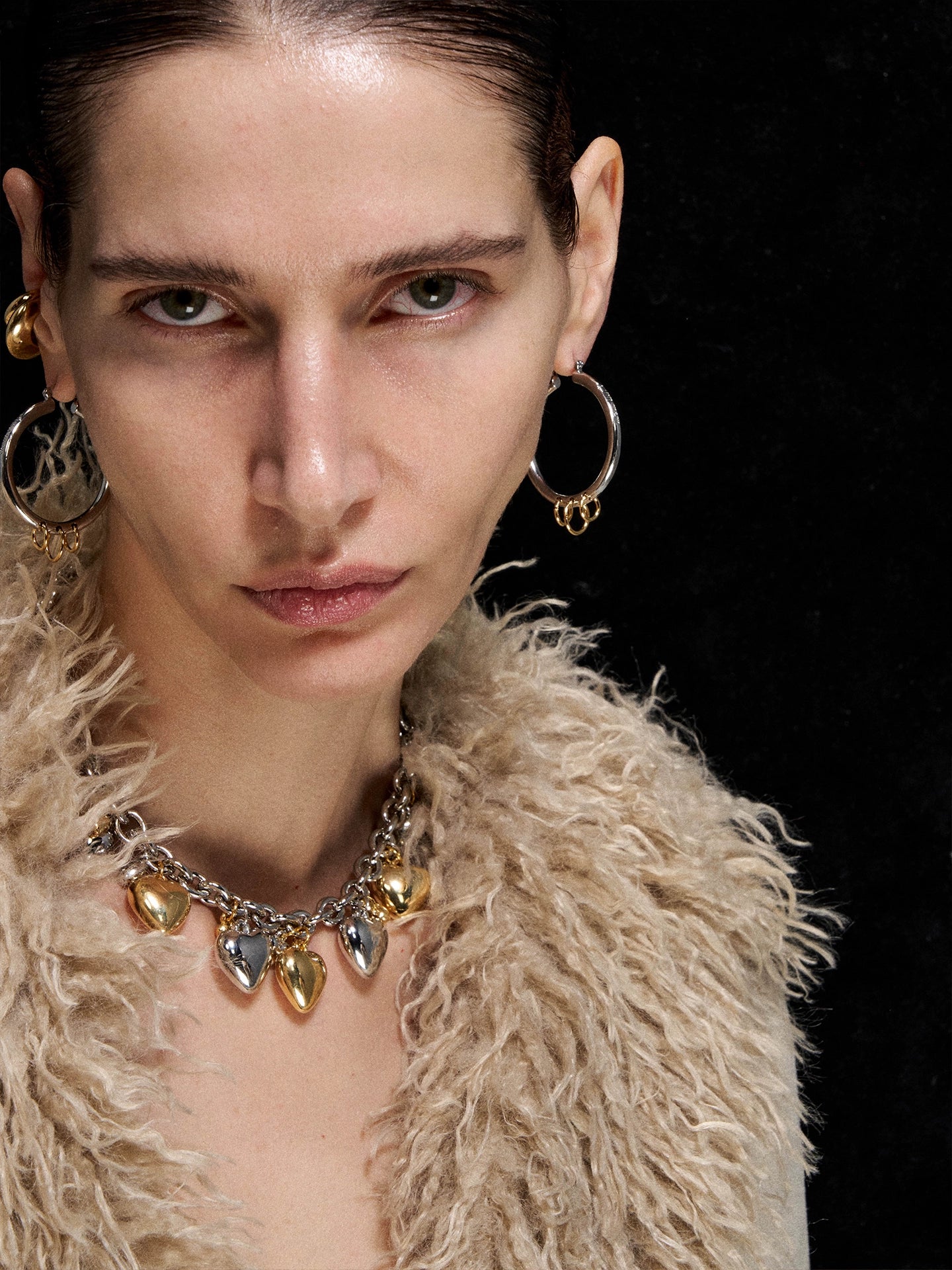 Silver Pearl Layered Necklace