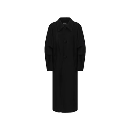 Double-Faced Wool Long Coat