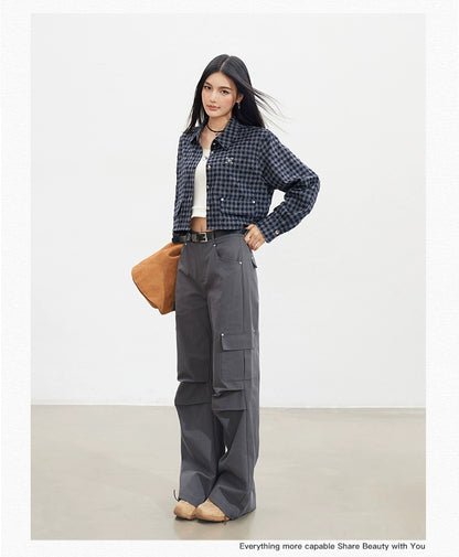 Frayed Argyle Plaid Shirt