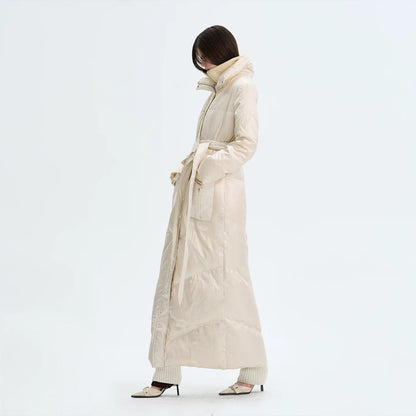 White Duck Down Puffer Coat