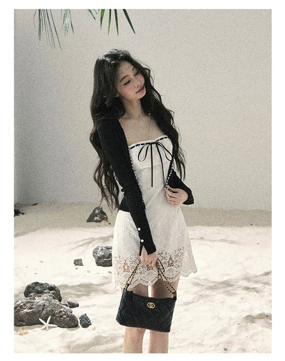 Moonwoven Lace Off-Shoulder Mini DressMoonwoven Lace Off-Shoulder Mini Dress