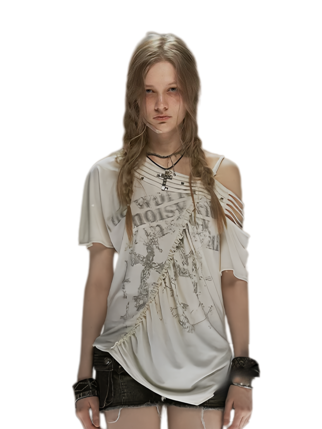 Cest Nous Punk Tencel Studded Tee – T-Shirts &amp; Polos