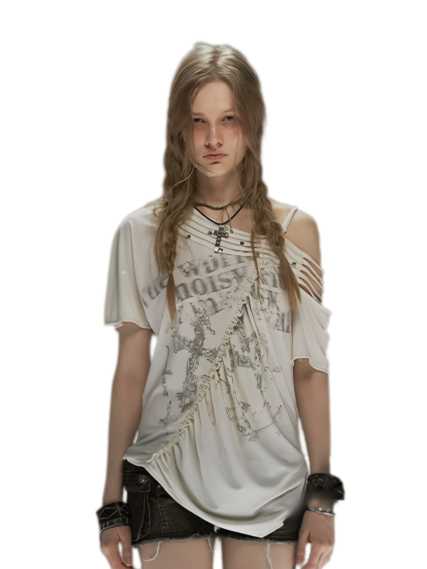 Cest Nous Punk Tencel Studded Tee – T-Shirts &amp; Polos