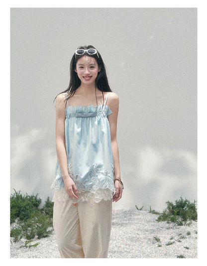 Bouquet Summer Lace Camisole Top