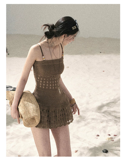 “The Space Between” Open-Shoulder Knit Camisole
