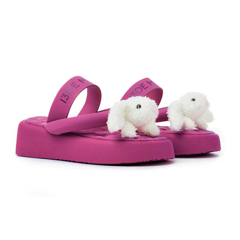 Cute Platform Thong Sandals