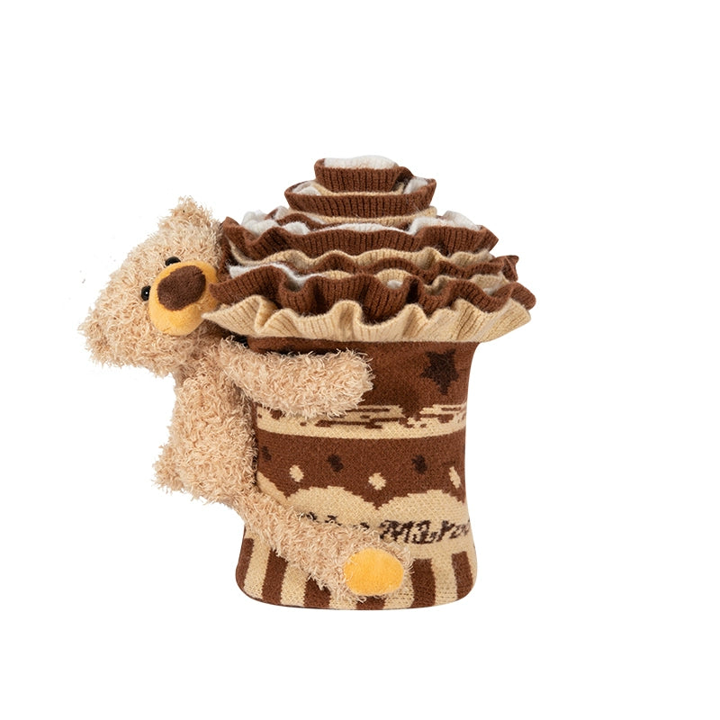 Layered Knit Cake Scarf