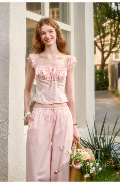 Cotton Relaxed Elegant Two-Piece Set