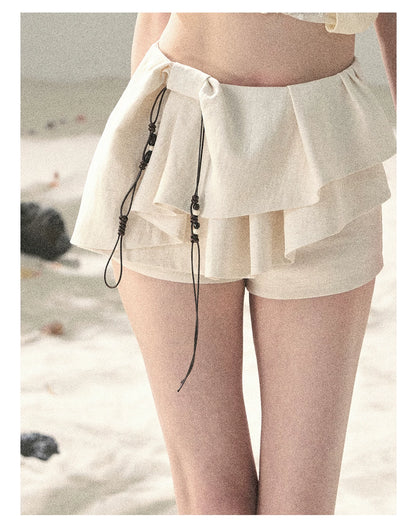 Layered Ruffle Mini Skirt