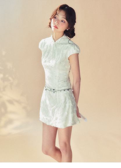 White Cheongsam Dress - CHINASQUAD