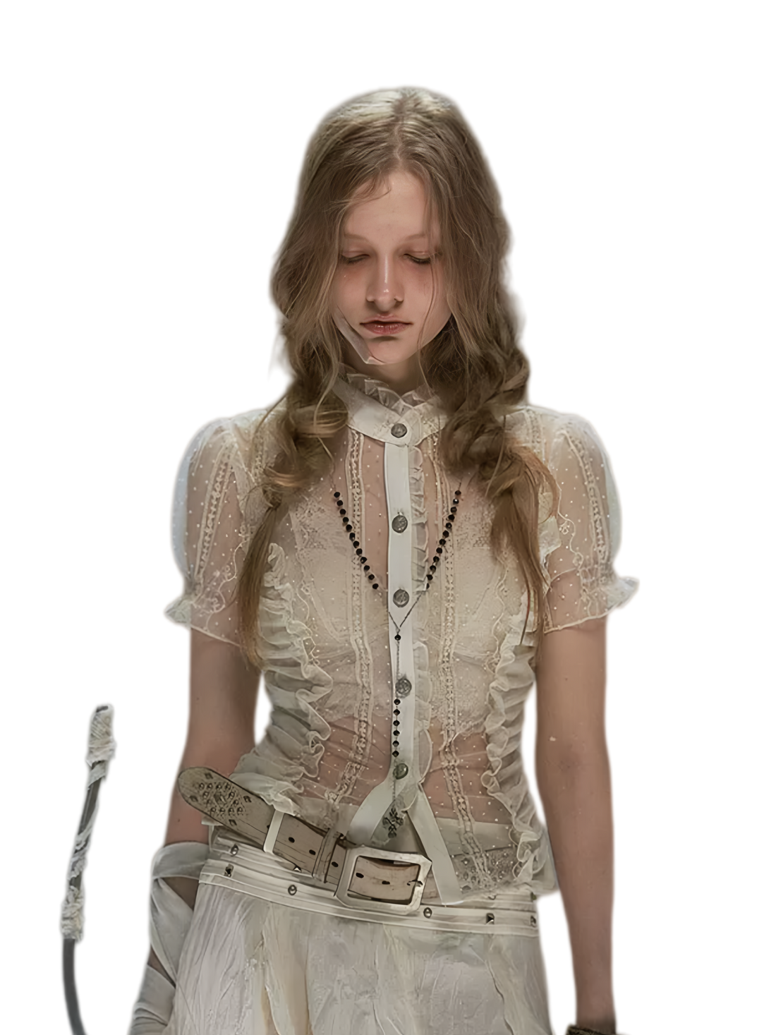 Cest Nous Romantic Archer Sheer Blouse – Blouses
