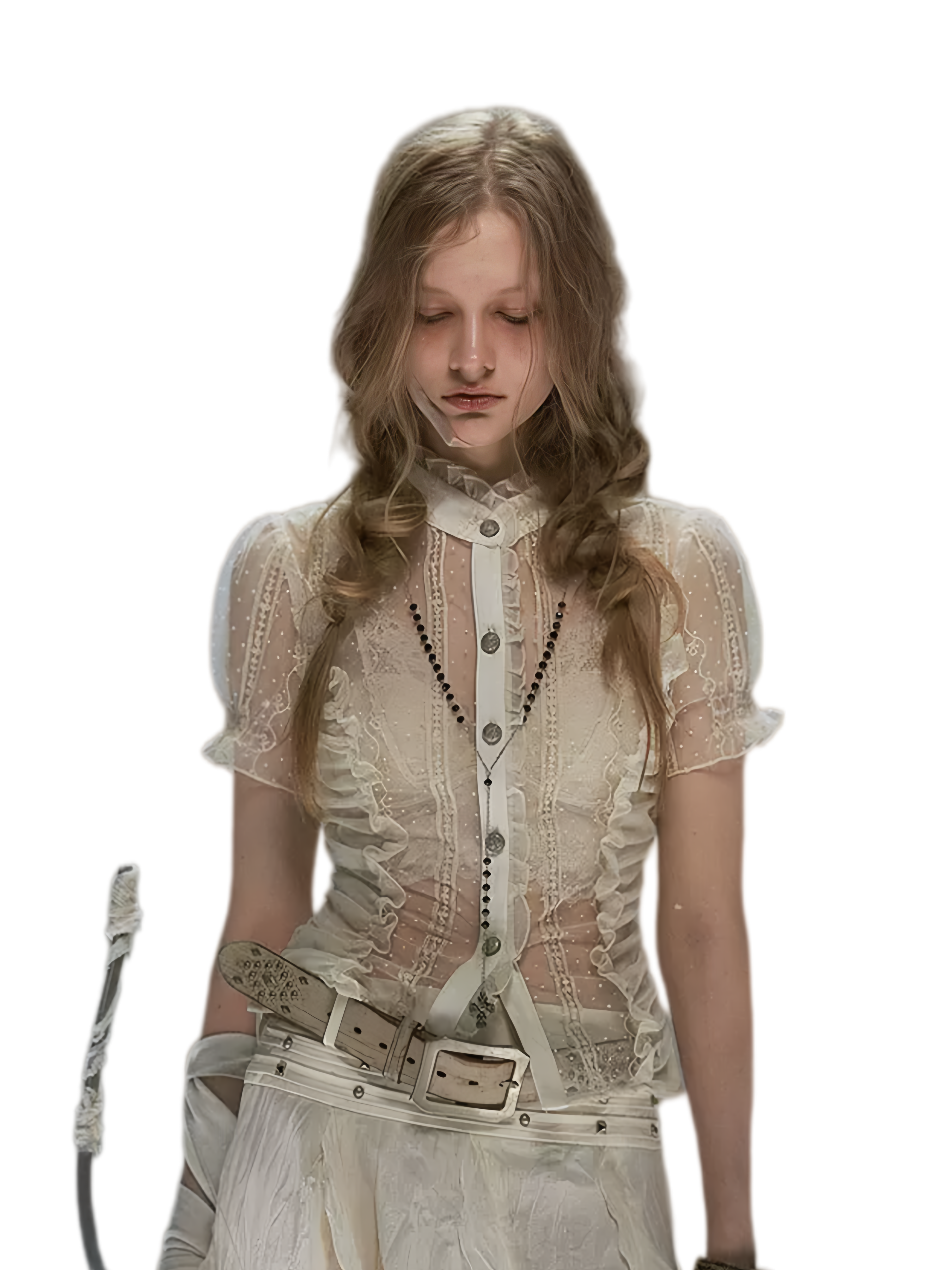 Cest Nous Romantic Archer Sheer Blouse – Blouses
