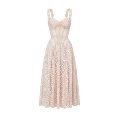 French Heiress Lace Corset Slip Dress
