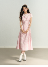 Pink Cheongsam Dress - CHINASQUAD