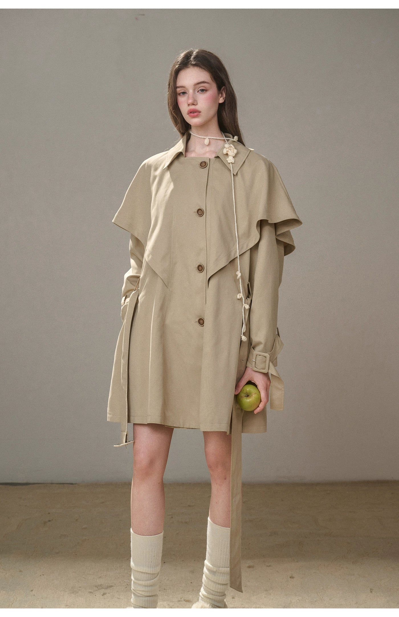 Comfy Chestnut Trench Coat