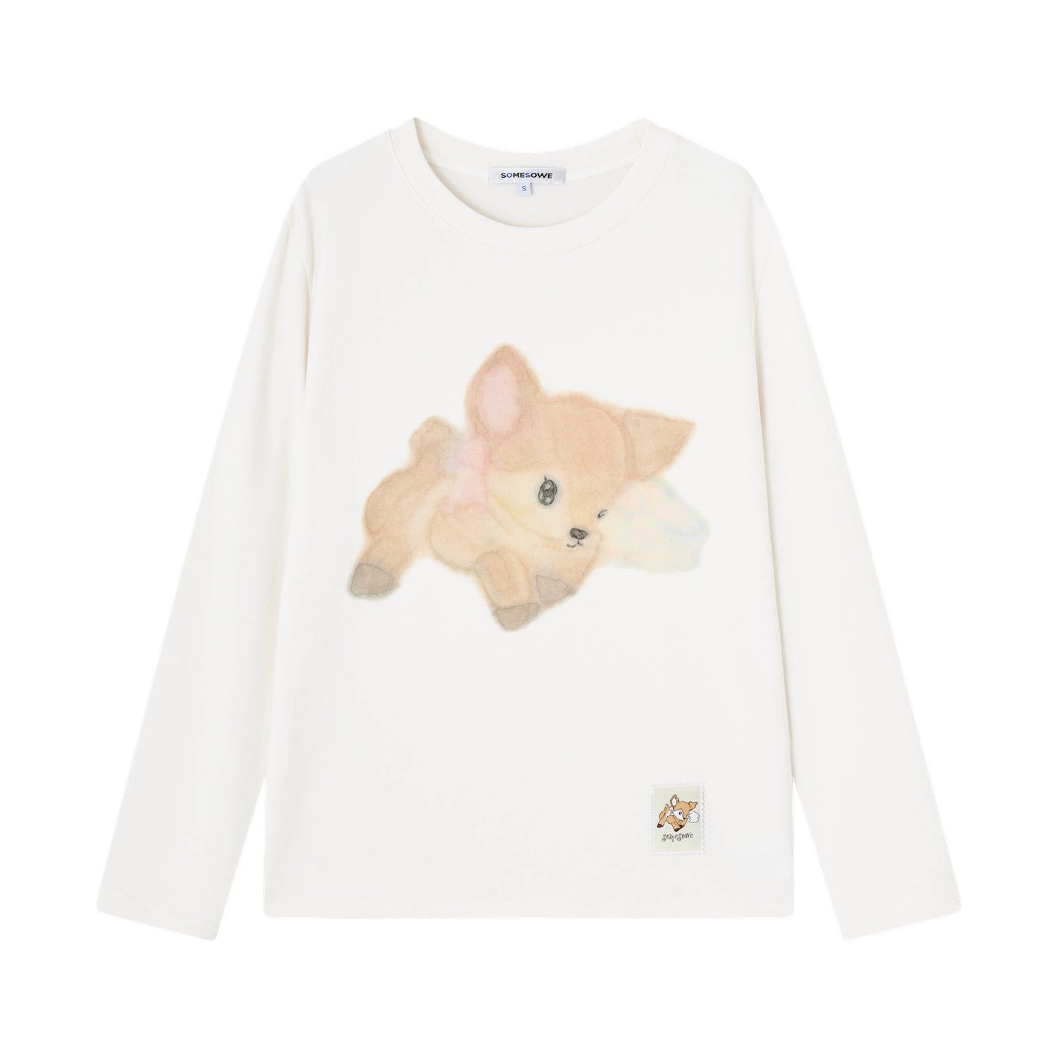 Whispering Fawn Plush Long-Sleeve Tee