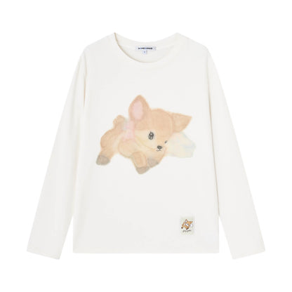 Whispering Fawn Plush Long-Sleeve Tee