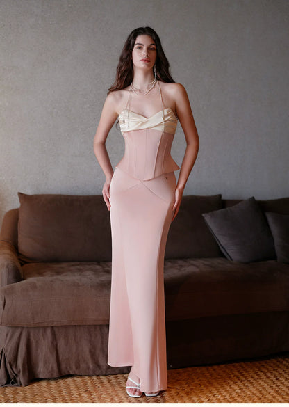 Corset Top &amp; Maxi Skirt Two-Piece Set