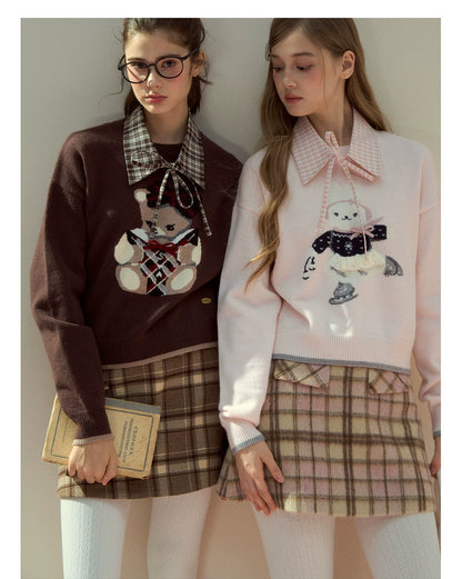 Bunny Diary Collar Sweater