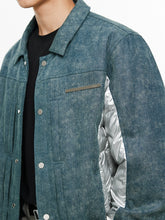 Denim Spliced Down Cotton Jacket - CHINASQUAD