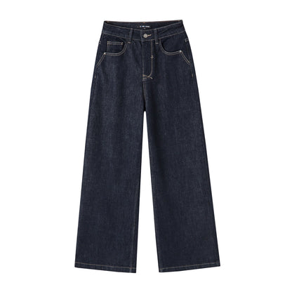 Fleece-Lined Stretch Straight Jeans