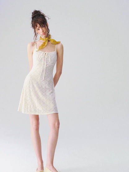 Jacquard Texture Slip Dress