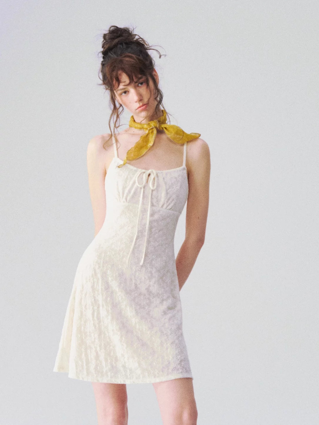 Jacquard Texture Slip Dress