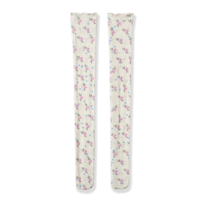 Printed Sheer Knee Socks