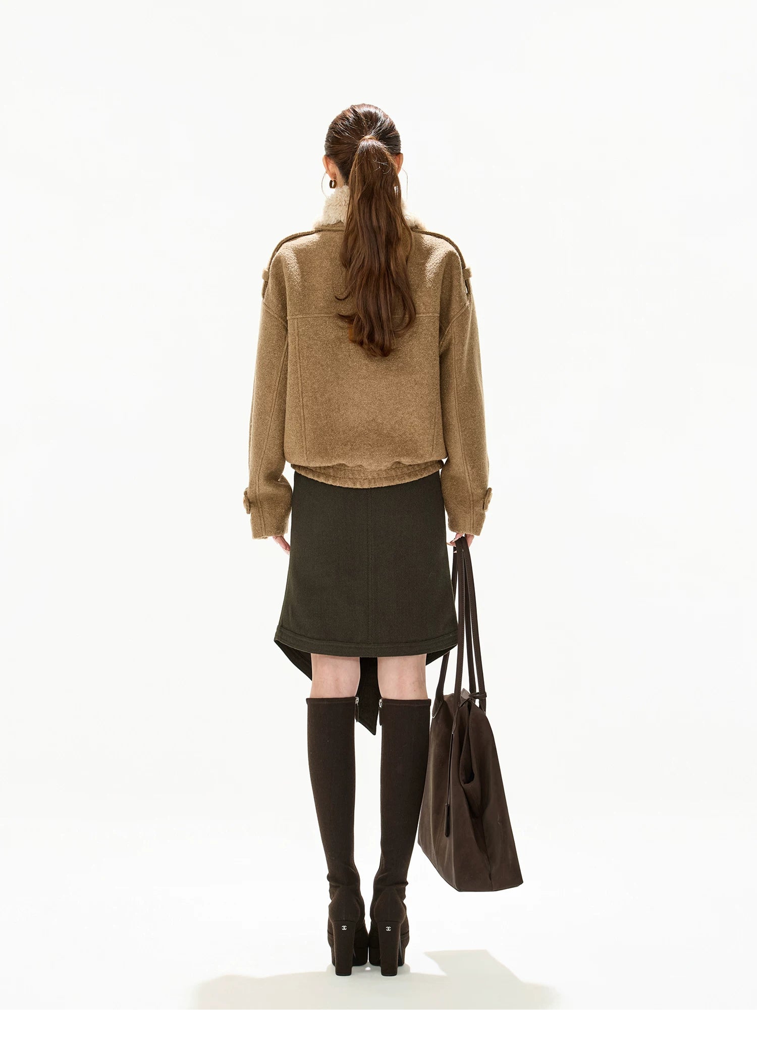 Double-Breasted Wool-Blend Jacket