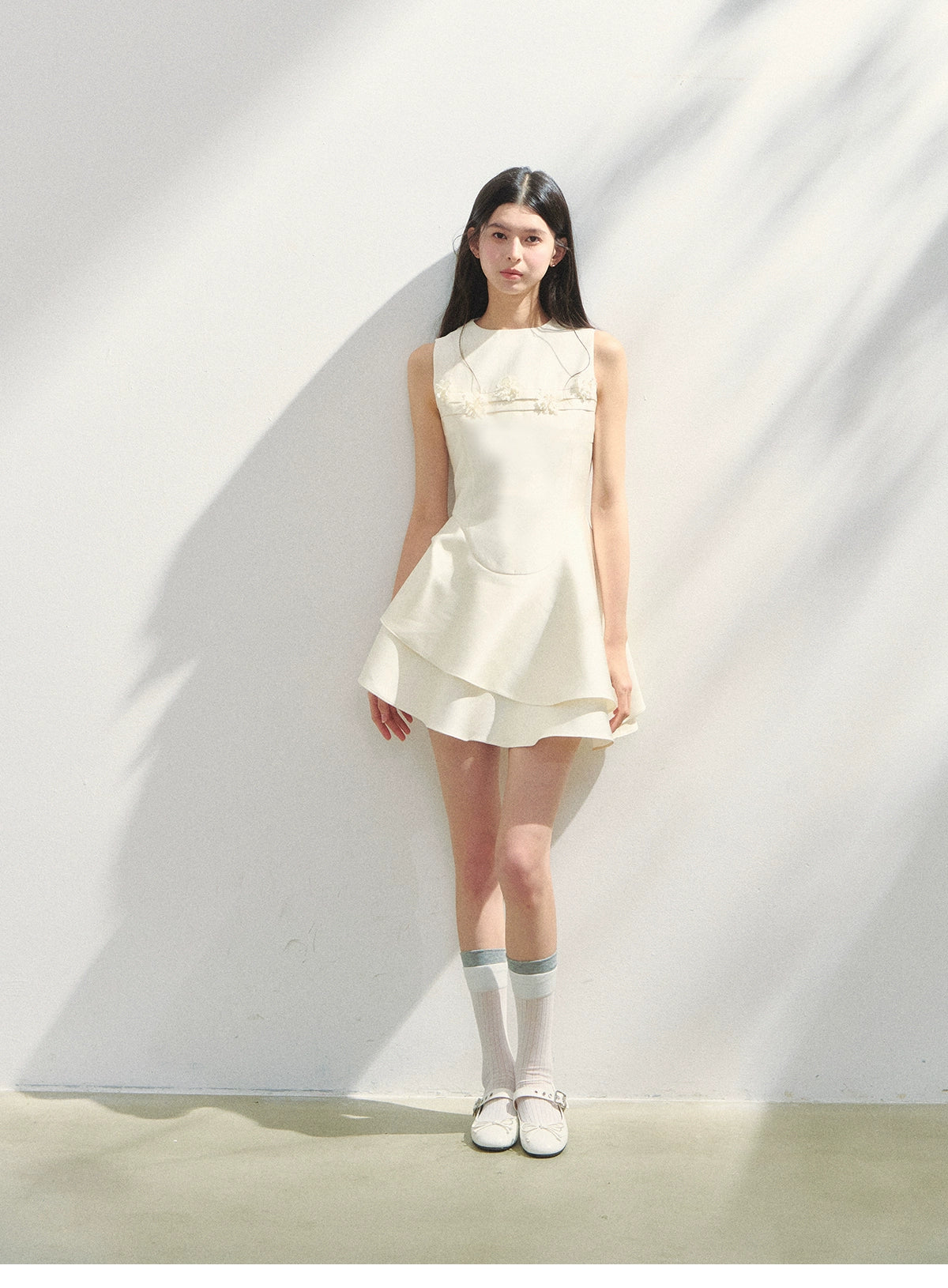 Sleeveless Round Neck Princess Bubble Dress