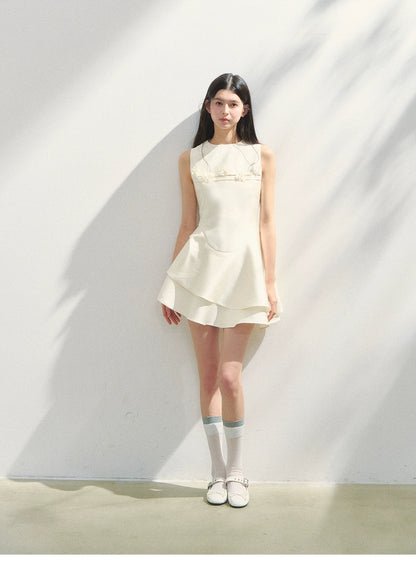 Sleeveless Round Neck Princess Bubble Dress