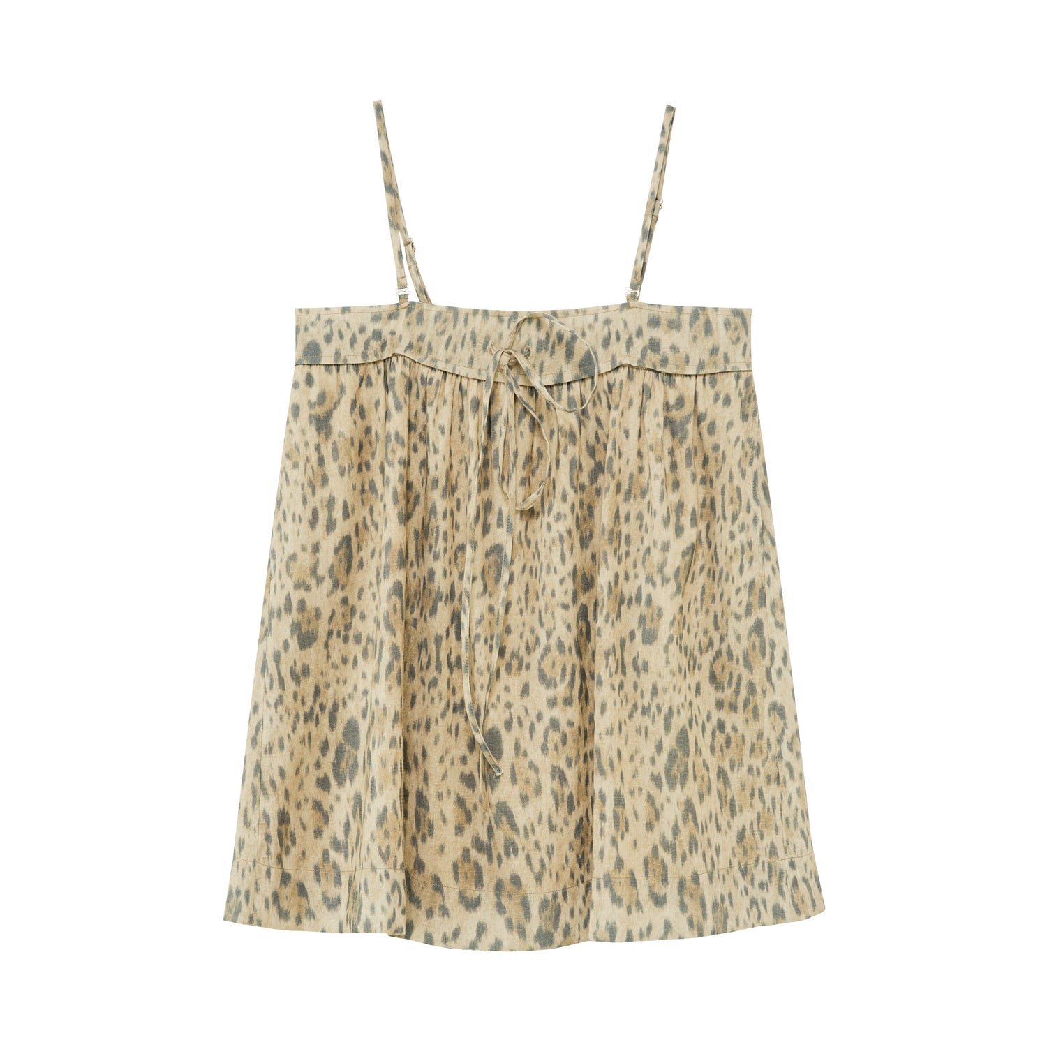 Lyocell Linen Leopard Top